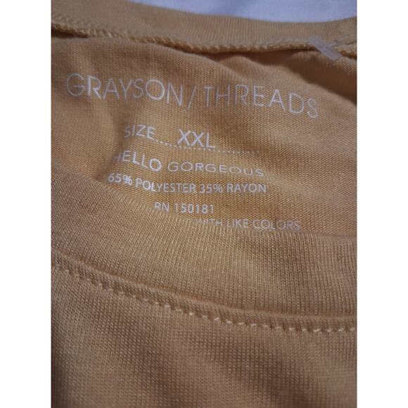 Grayson Threads Womens sz XXL “Choose Happy” Grungecore Academia Prep‎ Tank Top - Picture 8 of 9